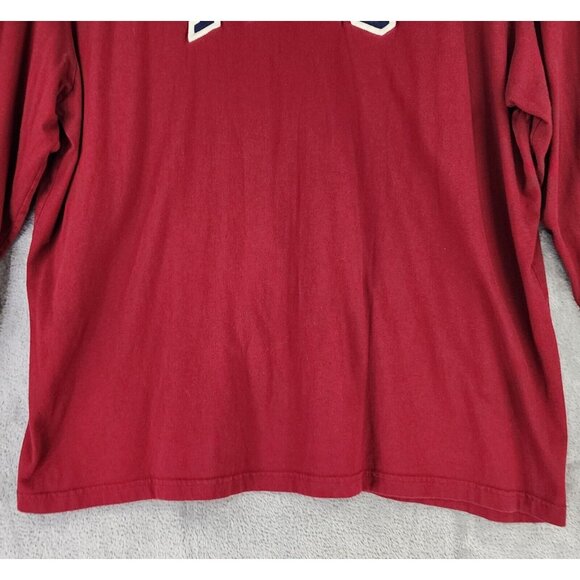 Polo Ralph Lauren Shirt Mens XXL Red Blue Embroidered Logo Long Sleeve Pullover - Picture 7 of 10